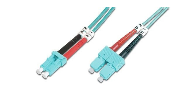 Digitus Fiber Optic Multimode Patch Cord, OM 3, LC / SC