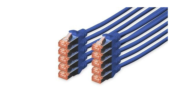 Digitus CAT 6 S/FTP patch cord, 10 units