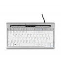 BakkerElkhuizen S-board 840 keyboard USB QWERTZ German Light grey, White
