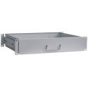 Intellinet 19" Drawer Shelf, 2U, Shelf Depth 350mm, Max 30kg, Grey, Three Year Warranty