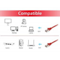 Equip Cat.6A S/FTP Patch Cable, 20m, Red