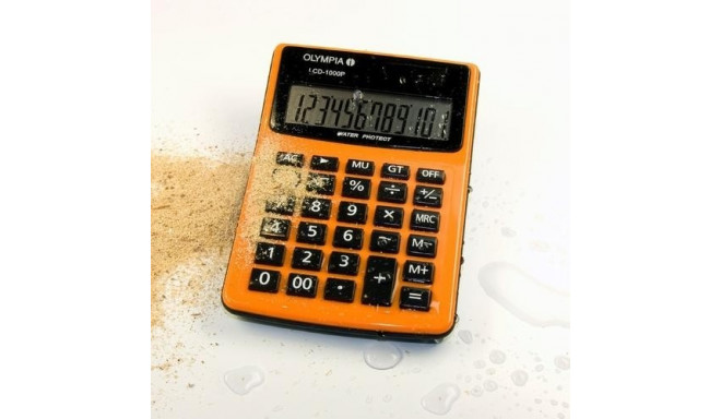 Olympia LCD 1000P calculator Desktop Basic Black, Orange