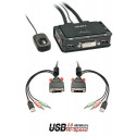 Lindy 2 Port DVI-D Single Link Cable KVM Switch