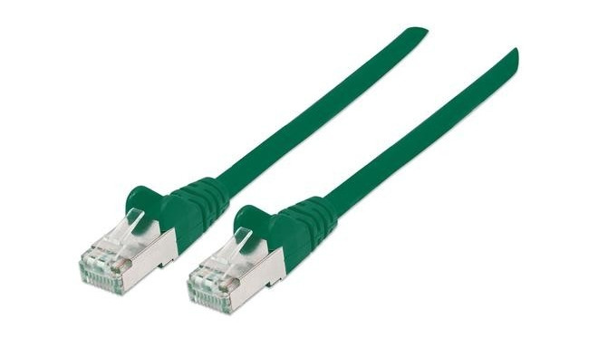 Intellinet Network Patch Cable, Cat6A, 0.5m, Green, Copper, S/FTP, LSOH / LSZH, PVC, RJ45, Gold Plat