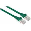 Intellinet Network Patch Cable, Cat6A, 0.5m, Green, Copper, S/FTP, LSOH / LSZH, PVC, RJ45, Gold Plat