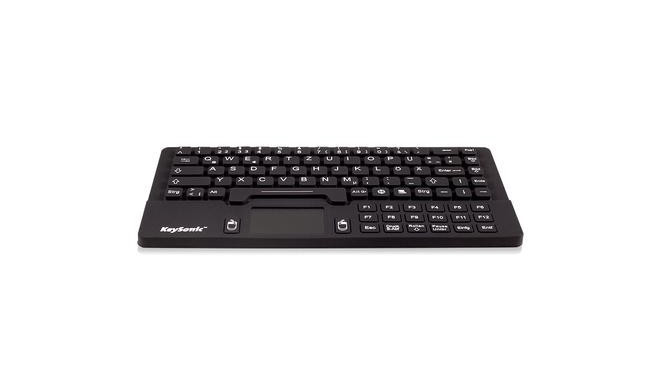 KeySonic KSK-5031IN keyboard Universal USB QWERTZ German Black