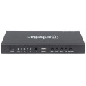 Manhattan 1080p 4-Port HDMI Multiviewer Switch, Switch with Four Inputs on One Display, Video Bandwi