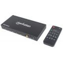 Manhattan 1080p 4-Port HDMI Multiviewer Switch, Switch with Four Inputs on One Display, Video Bandwi