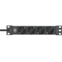 Brennenstuhl 1390007004 power extension 2 m 4 AC outlet(s) Indoor Black, Silver