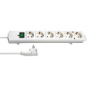 Brennenstuhl 1153320100 power extension 2 m 6 AC outlet(s) Indoor White