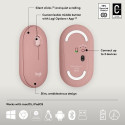 Logitech Pebble 2 Combo keyboard Mouse included RF Wireless + Bluetooth QWERTY US International Pink