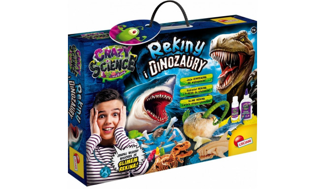 Educational set Crazy Science - Sharks and dinosaurs