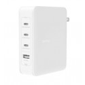 Ładowarka ścienna 140W 4-ports (3xC 1xA) UK, EU, US Plugs white