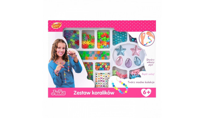 Set of beads in a box