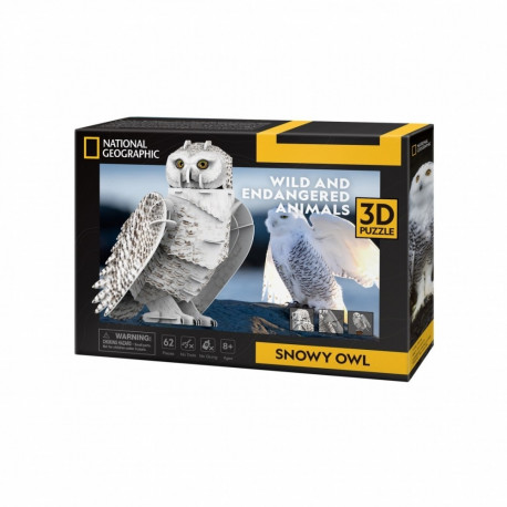 Product Description: 3D Snowy Owl Wood Craft Model Kit
Bring a piece of the Arctic 