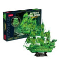 Puzzles 3D Flying Dutchman glows in the dark