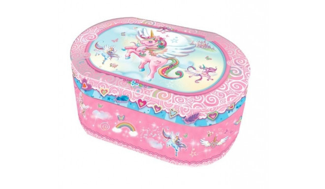 Pecoware Oval music box - Unicorn