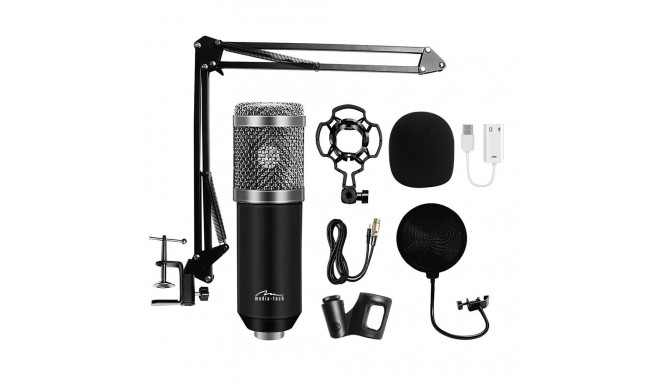 Studio and streaming microphone MT397S silver