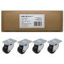 RACK castors set without locking, 4pcs