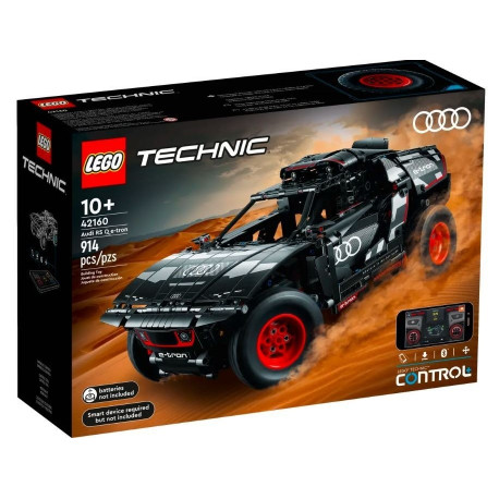 The LEGO Technic 42160 Audi RS Q e-tron is a highly detailed, remote-controlled mod