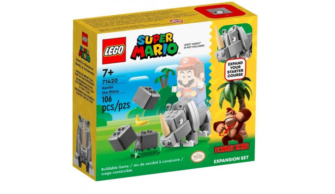 Bricks Super Mario 71420 Rambi the Rhino Expansion Set