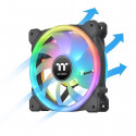 SwaFan 12 RGB fan + controller + replacement blades (reverse), black