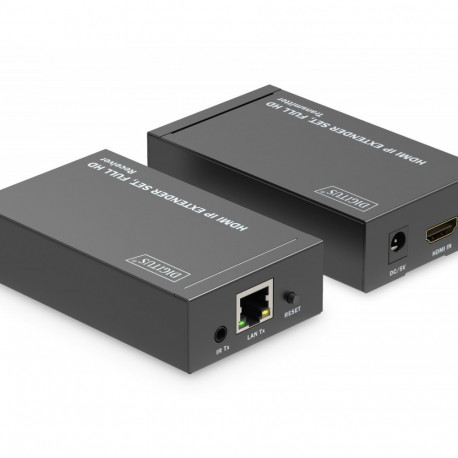 The DIGITUS DS-55517 is a professional-grade HDBaseT™ 2.0 HDMI Extender Set