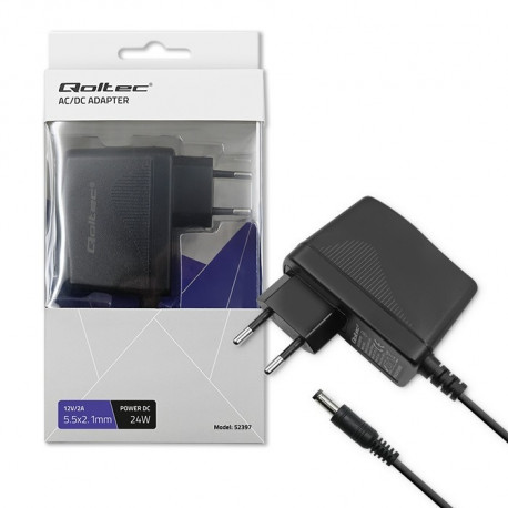 pistiktoiteadapter 24W 12V, 2A, 5.5x2.1