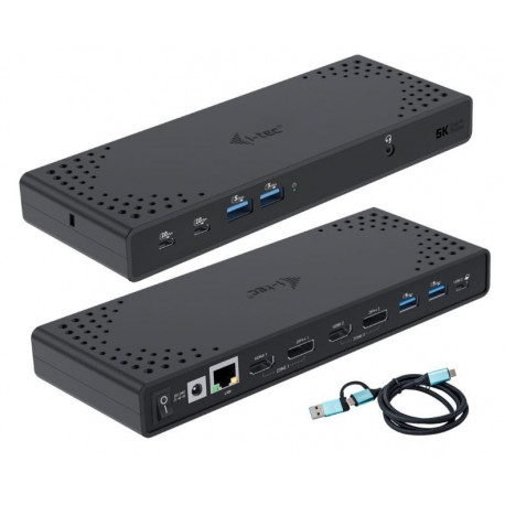 Dokkimisjaam USB 3.0 / USB-C / Thunderbolt 3 kahe ekraaniga Gen2 + Power Delivery 100W