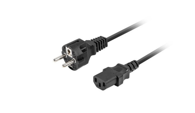 Power cable laptop CEE 7/7 -> C320 C13 1.8m straight, black