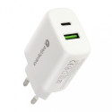 CHARGER USB/USB-C QC3.0 25W WHITE