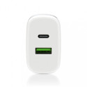 CHARGER USB/USB-C QC3.0 25W WHITE