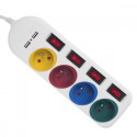 Power strip 4 sockets 2xUSB Maclean MCE229W