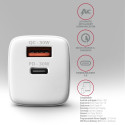 AXAGON ACU-PQ30W PD&QC wall charger 30W white