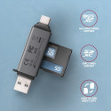 Axagon memory card reader USB SD/microSD USBA+ (CRE-DAC)