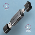 Axagon mälukaardilugeja USB SD/microSD USBA+ (CRE-DAC)