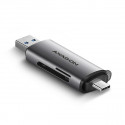 AXAGON CRE-SAC USB card reader SD/microSD, USB