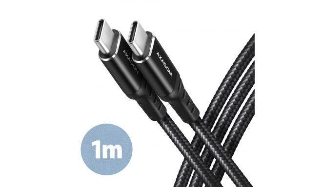 AXAGON BUCM-CM10AB cabl e USB-C USB-C, 1.0m