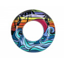 Swimming ring with handles 91 cm mix: Waves, Palms