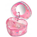 Pecoware Heart-shaped Music Box - Ballerina Cat