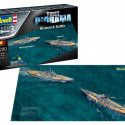 Plastic model First Diorama Set Bismarck Battle