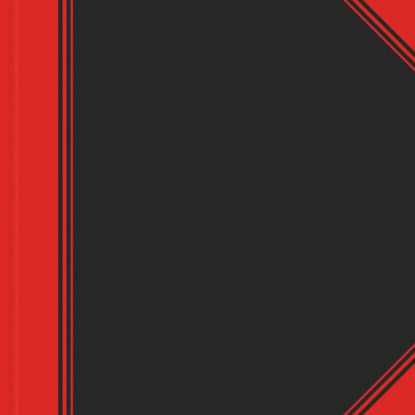 Folder in book binding A4 square BANTEX Notes black/red 96 pages
