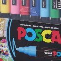 Värvimarker UNI Posca PC-5M 8 põhivärvi komplekt