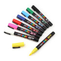 Маркеры цветные UNI Posca PC-5m, набор, 8 цветов, 8 мм