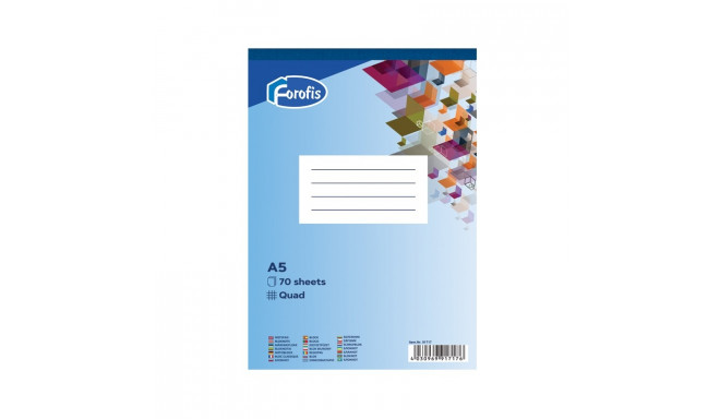 Notepad in adhesive binding A5 square FOROFIS 70 pages