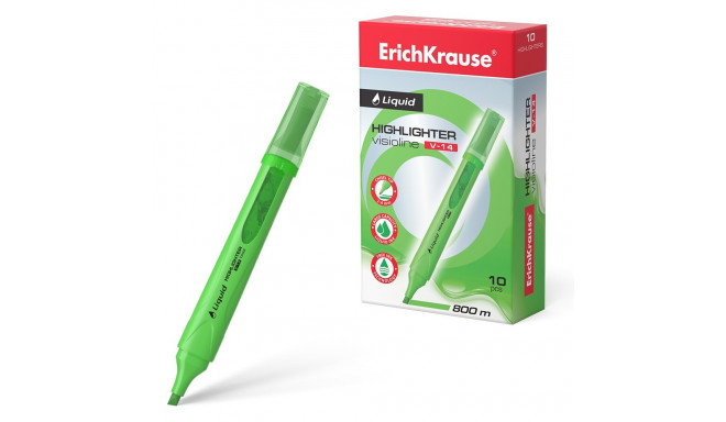 Tekstimarker ERICH KRAUSE Liquid Visioline V-14, neoonroheline