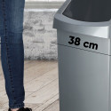 Prügikast 50L liikuva kaanega hall