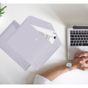 Envelope plastic A5 with button 0.16mm assorted PP