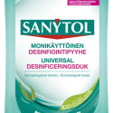 Puhastuslapid desinfitseeriv, SANYTOL niisutatud universaalsed, 72 tk