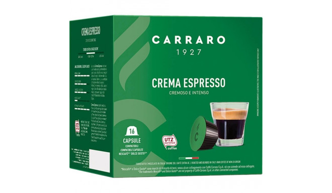 Coffee capsule CARRARO Crema Espresso, 16 pcs